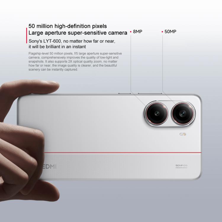 Xiaomi REDMI Turbo 4, 16GB+256GB, 6.67 inch Xiaomi HyperOS 2 Dimensity 8400-Ultra Octa Core 3.0GHz, NFC, Network: 5G, 16GB+256GB