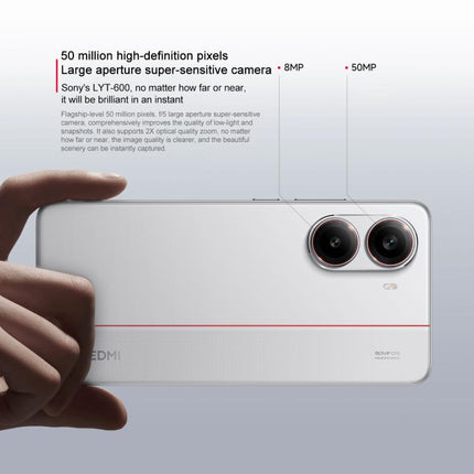 Xiaomi REDMI Turbo 4, 16GB+256GB, 6.67 inch Xiaomi HyperOS 2 Dimensity 8400-Ultra Octa Core 3.0GHz, NFC, Network: 5G