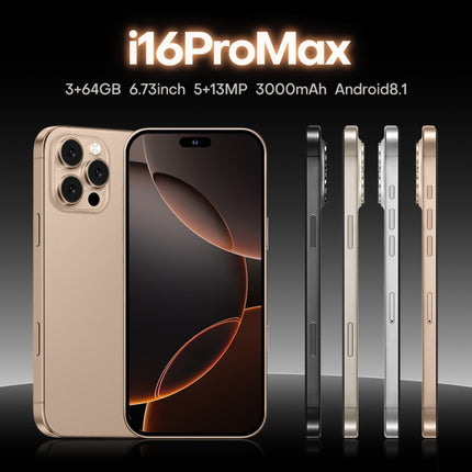 i16 Pro Max / A08A, 3GB+64GB, 6.73 inch Screen, Face Identification, Android 8.1 MTK6753 Octa Core, Network: 4G, Dual SIM, AU Plug, i16 Pro Max / A08A, , AU Plug