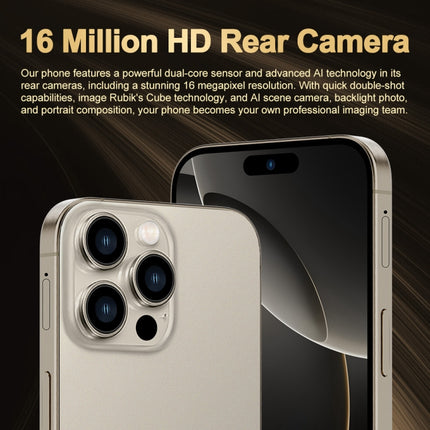 i16 Pro Max / Q5A, 6GB+128GB, 6.5 inch Screen, Face Identification, Android 10 MTK6762 Octa Core, OTG, NFC, Network: 4G, Dual SIM, AU Plug, i16 Pro Max / Q5A, AU Plug