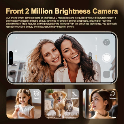 i16 Pro Max / Q5A, 6GB+128GB, 6.5 inch Screen, Face Identification, Android 10 MTK6762 Octa Core, OTG, NFC, Network: 4G, Dual SIM, AU Plug, i16 Pro Max / Q5A, AU Plug