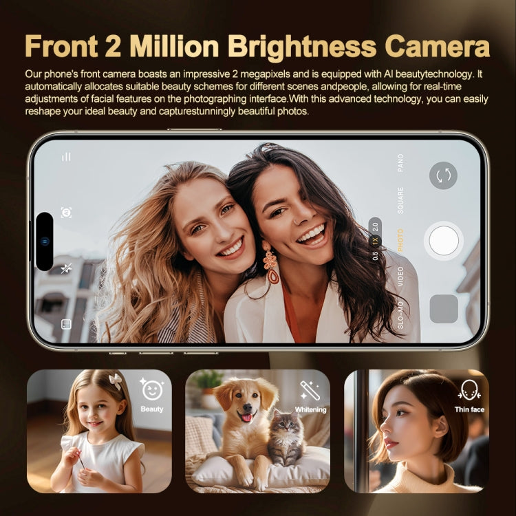 i16 Pro Max / Q5A, 6GB+128GB, 6.5 inch Screen, Face Identification, Android 10 MTK6762 Octa Core, OTG, NFC, Network: 4G, Dual SIM, EU Plug