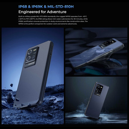 Teléfono robusto Oukitel WP50 5G, 4 GB + 256 GB, 6,6 pulgadas, Android 14.0, MediaTek Dimensity 6100+, ocho núcleos, 3,0 GHz, NFC, OTG, red: 5G