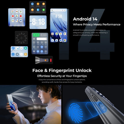 Teléfono robusto Oukitel WP52 5G, 4 GB + 256 GB, 6,6 pulgadas, Android 14.0, MediaTek Dimensity 6100+, ocho núcleos, 3,0 GHz, NFC, OTG, red: 5G, WP52