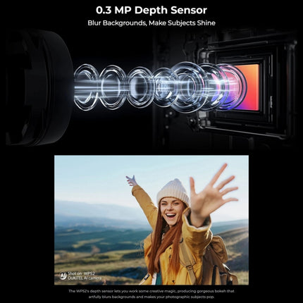 Teléfono robusto Oukitel WP52 5G, 4 GB + 256 GB, 6,6 pulgadas, Android 14.0, MediaTek Dimensity 6100+, ocho núcleos, 3,0 GHz, NFC, OTG, red: 5G, WP52