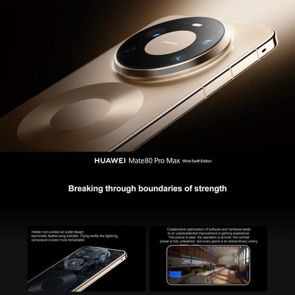 HUAWEI Mate 80 Pro Max Wind, 16GB+512GB, Side Fingerprint Identification, 6.9 inch HarmonyOS 6.0 Kirin 9030 Pro, NFC, OTG, Not Support Google Play, Mate 80 Pro Max Wind, 16GB+512GB, Mate 80 Pro Max Wind, 16GB+1TB