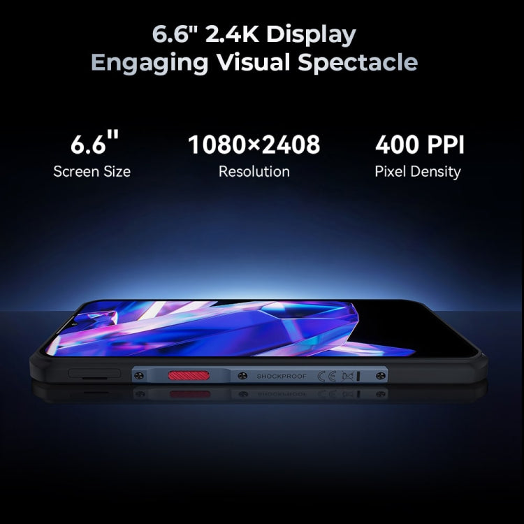 Teléfono robusto Oukitel WP35 5G, 8 GB + 256 GB, identificación de huellas dactilares IP68 / IP69K, 11000 mAh, 6,6 pulgadas MediaTek Dimensity 6100+ Octa Core, NFC, OTG, red: 5G, WP35 5G