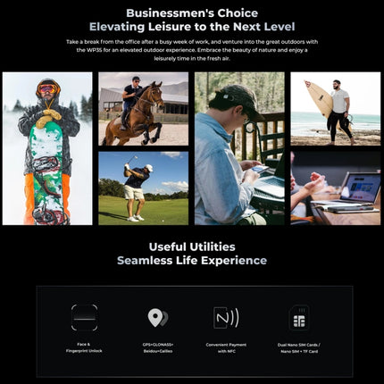 Teléfono robusto Oukitel WP35 5G, 8 GB + 256 GB, identificación de huellas dactilares IP68 / IP69K, 11000 mAh, 6,6 pulgadas MediaTek Dimensity 6100+ Octa Core, NFC, OTG, red: 5G, WP35 5G