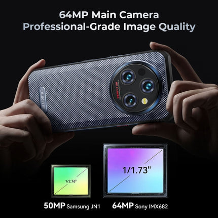 Teléfono robusto Oukitel WP35 5G, 8 GB + 256 GB, identificación de huellas dactilares IP68 / IP69K, 11000 mAh, 6,6 pulgadas MediaTek Dimensity 6100+ Octa Core, NFC, OTG, red: 5G, WP35 5G