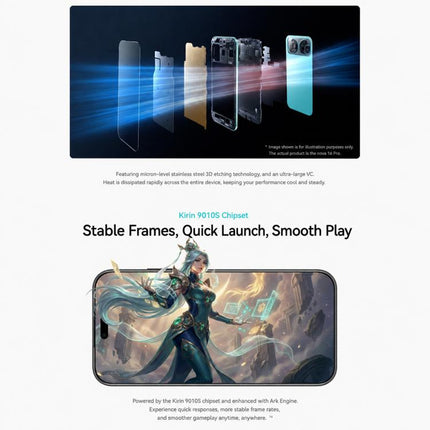 Huawei nova 16 Ultra, 12GB+1TB, Side Fingerprint Identification, 6.84 inch HarmonyOS 6.1 Kirin 9010S Octa Cora, NFC, OTG, Not Support Google Play, 12GB+1TB