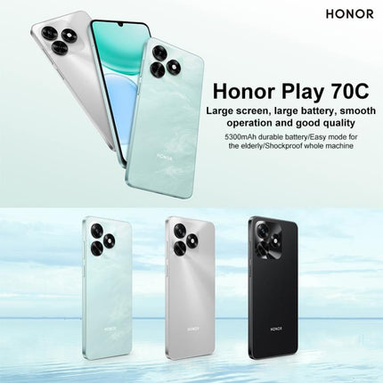 Honor Play 70C, 4GB+128GB, 6.75 inch MagicOS 9.0 Android 15 MediaTek Helio G81 Ultra Octa Core, Network: 4G, OTG, 4GB+128GB