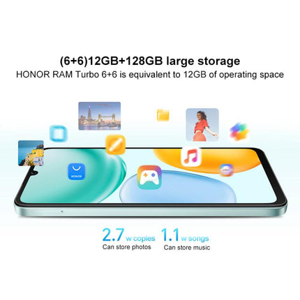 Honor Play 70C, 4GB+128GB, 6.75 inch MagicOS 9.0 Android 15 MediaTek Helio G81 Ultra Octa Core, Network: 4G, OTG, 4GB+128GB