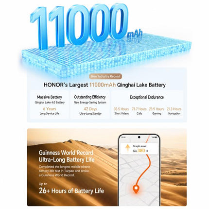 Honor X80 Pro Max, 8GB+512GB, Screen Fingerprint, 6.8 inch MagicOS 10.0 Snapdragon 6 Gen 5 Octa Core, Network: 5G, NFC, OTG, 8GB+512GB