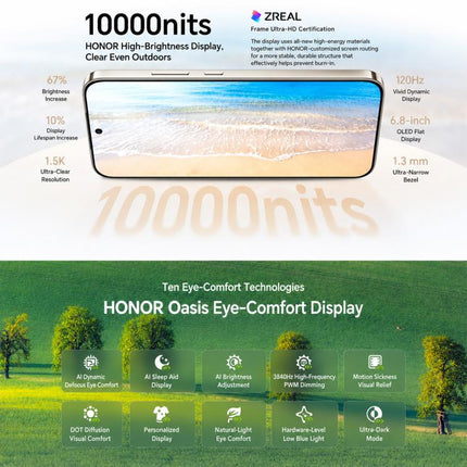 Honor X80 Pro Max, 12GB+512GB, Screen Fingerprint, 6.8 inch MagicOS 10.0 Snapdragon 6 Gen 5 Octa Core, Network: 5G, NFC, OTG, 12GB+512GB