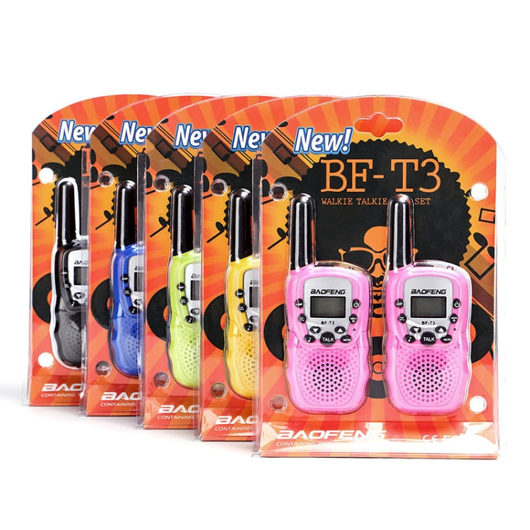 2 PCS BaoFeng BF-T3 1W Children Single Band Radio Handheld Walkie Talkie with Monitor Function, EU Plug, BF-T3 EU Plug