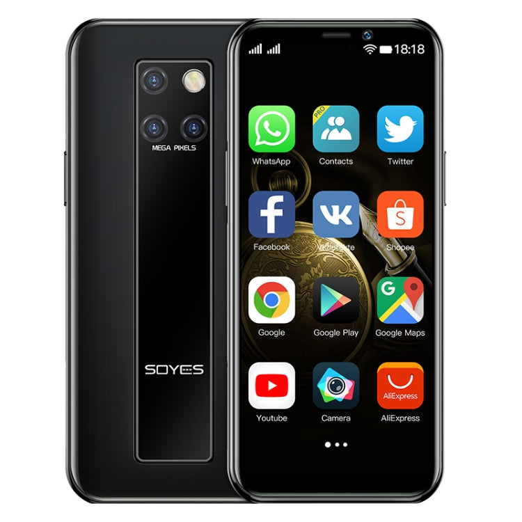 Face Identification, 3.46 inch Android 9.0 MTK6739CW Quad Core up to 1.28GHz, Dual SIM, Bluetooth, WiFi, GPS, Network: 4G