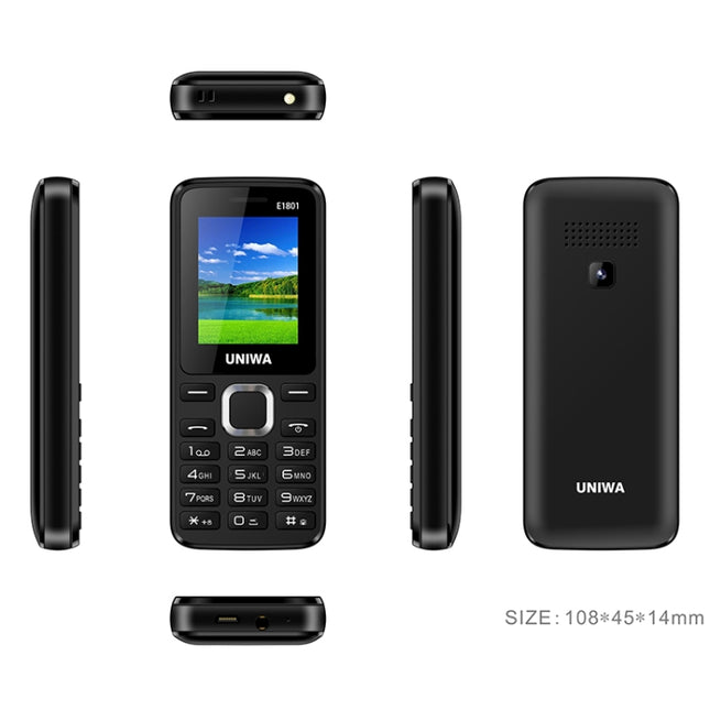1.77 inch, 800mAh Battery, 21 Keys, Support Bluetooth, FM, MP3, MP4, GSM, Dual SIM