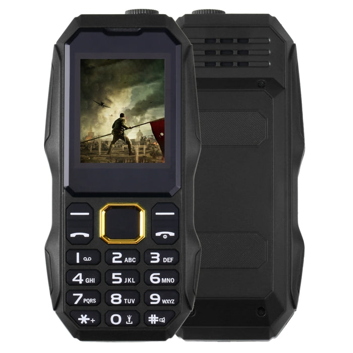 Wasserdicht, stoßfest, staubdicht, 5800 mAh Akku, 1,8 Zoll, 21 Tasten, LED-Taschenlampe, Dual-SIM