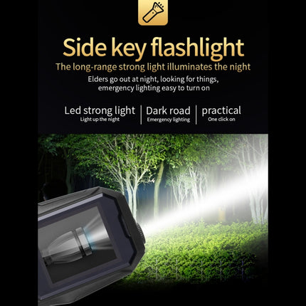 Wasserdicht, stoßfest, staubdicht, 5800 mAh Akku, 1,8 Zoll, 21 Tasten, LED-Taschenlampe, Dual-SIM