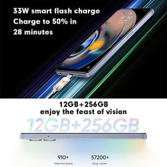 Dual Back Cameras, Side Fingerprint Identification, 5000mAh Battery, 6.58 inch Realme UI 3.0 / Android 12 MediaTek Dimensity 810 Octa Core up to 2.4GHz, Network: 5G, Support Google Play, 12GB+256GB