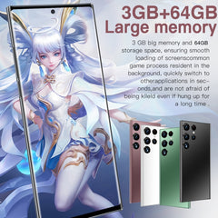 Face Identification, Android 8.1 MTK6753 Octa Core, Network: 4G, S23Ultra 5G D12332 3GB+64GB