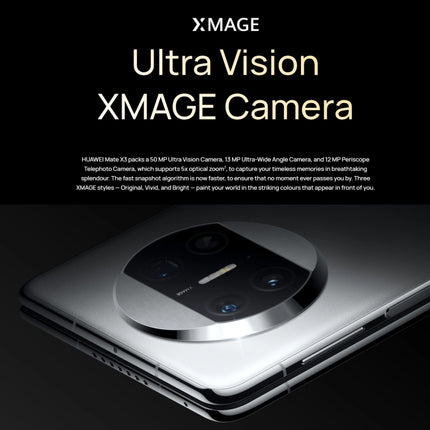 Triple Cameras, Face ID & Side Fingerprint Identification, 5060mAh Battery, 7.85 inch + 6.4 inch Screen, HarmonyOS 3.1 Snapdragon 8+ 4G Octa Core up to 3.2GHz, Network: 4G, OTG, NFC, Not Support Google Play, 1TB