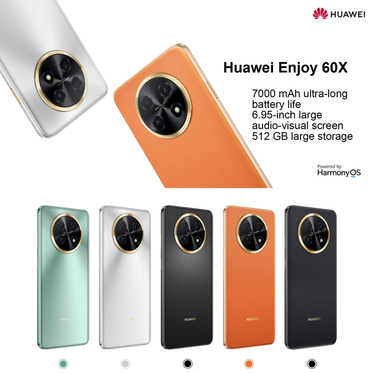 Dual Back Cameras, Side Fingerprint Identification, 7000mAh Battery, 6.95 inch HarmonyOS 3.0 Qualcomm Snapdragon 680 Octa Core 2.4GHz, Network: 4G, OTG, NFC, Not Support Google Play, 128GB Silver, 128GB Black, 128GB Green