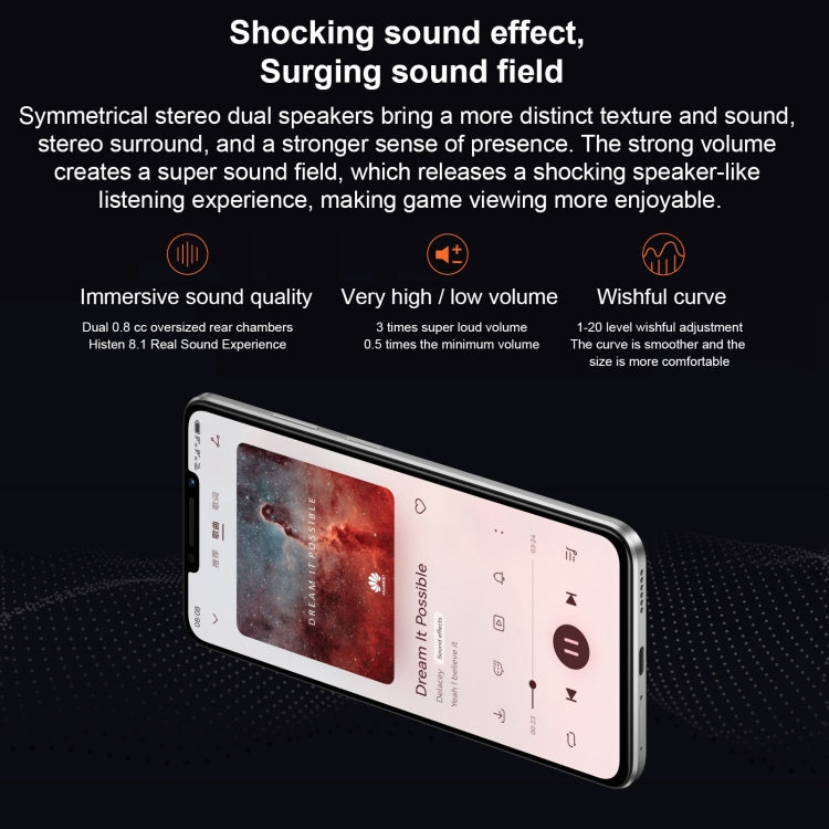 Dual Back Cameras, Side Fingerprint Identification, 7000mAh Battery, 6.95 inch HarmonyOS 3.0 Qualcomm Snapdragon 680 Octa Core 2.4GHz, Network: 4G, OTG, NFC, Not Support Google Play, 128GB Silver, 128GB Black, 128GB Green