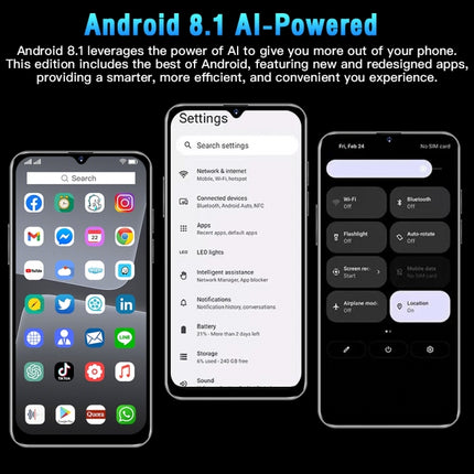 Face Identification, Android 8.1 MTK6580A Quad Core, Network: 3G, OTG