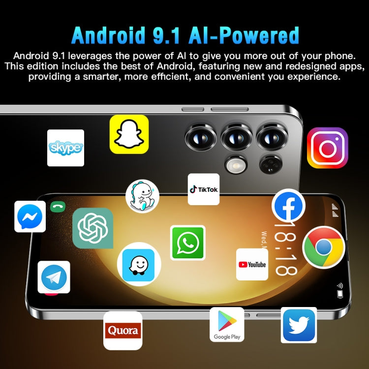 Face Identification, Android 9.1 MTK6580A Quad Core, Network: 3G, S23Ultra / D15