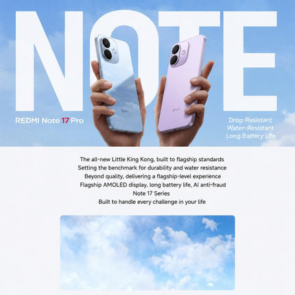 Xiaomi REDMI Note 17 Pro 5G, 8GB+128GB, 6.83 inch Xiaomi HyperOS 3 Snapdragon 6s Gen 4 Octa Core, NFC, Network: 5G, 8GB+128GB