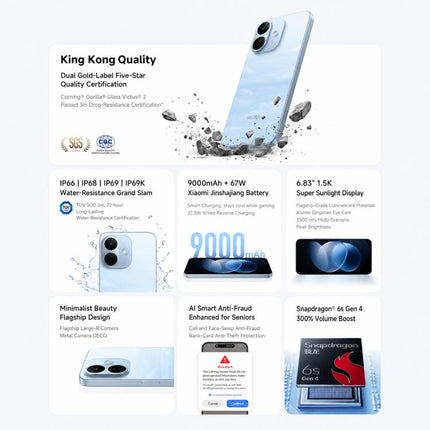 Xiaomi REDMI Note 17 Pro 5G, 12GB+256GB, 6.83 inch Xiaomi HyperOS 3 Snapdragon 6s Gen 4 Octa Core, NFC, Network: 5G, 12GB+256GB