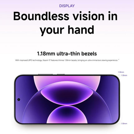 Xiaomi 17 Global, 12GB+256GB, Ultrasonic Fingerprint, 6.3 inch Xiaomi HyperOS 3 Snapdragon 8 Elite Gen 5 Octa Core, NFC, Network: 5G, 12GB+256GB