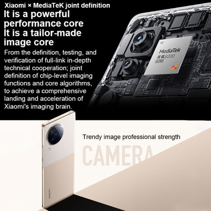 Triple Back Cameras + Dual Front Cameras, In-screen Fingerprint Identification, 4500mAh Battery, 6.55 inch MIUI 14 Dimensity 8200-Ultra Octa Core 4nm up to 3.1GHz, Network: 5G, NFC, 12GB+512GB