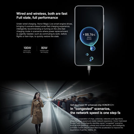 Honor Magic7 Pro, 16GB+512GB, Screen Fingerprint, 6.8 inch MagicOS 9.0 / Android 15 Snapdragon 8 Elite 3nm Octa Core, Network: 5G, NFC, OTG, Not Support Google Play, 16GB+512GB
