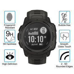 ENKAY Hat-Prince for 35mm Diameter Circular Dial Smart Watch 0.2mm 9H Surface Hardness 2.15D Curved Explosion-proof Tempered Glass Screen Film