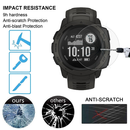 ENKAY Hat-Prince for 35mm Diameter Circular Dial Smart Watch 0.2mm 9H Surface Hardness 2.15D Curved Explosion-proof Tempered Glass Screen Film