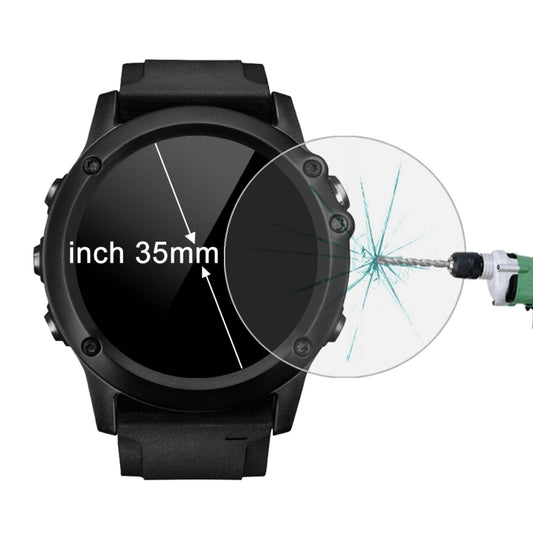 ENKAY Hat-Prince for 35mm Diameter Circular Dial Smart Watch 0.2mm 9H Surface Hardness 2.15D Curved Explosion-proof Tempered Glass Screen Film