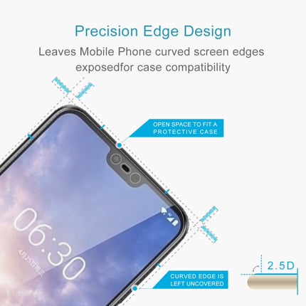 0.26mm 9H 2.5D Tempered Glass Film for Nokia X6, For Nokia X6 (1pc)