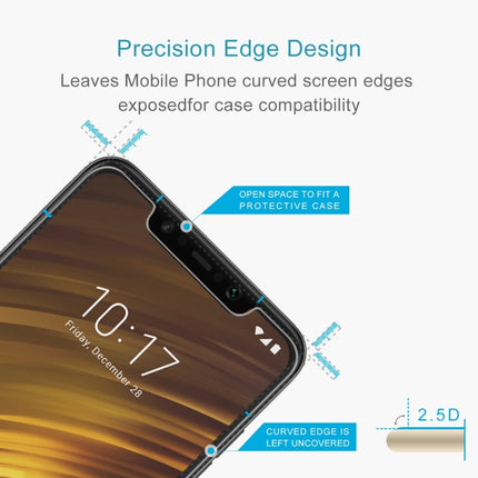 0.26mm 9H 2.5D Tempered Glass Film for Xiaomi POCO F1, For Xiaomi POCO F1(1 PC)