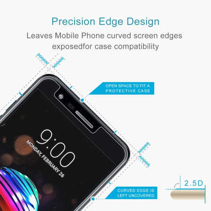 0.26mm 9H 2.5D Tempered Glass Film for LG K11 (2018), For LG K11 (2018) (1 PC)
