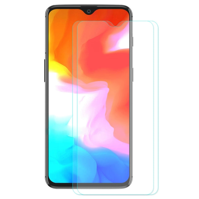 2 PCS ENKAY Hat-prince 0.26mm 9H  2.5D Curved Edge Tempered Glass Film for OnePlus 6T & 7, For OnePlus 6T & 7 (2 PCS)