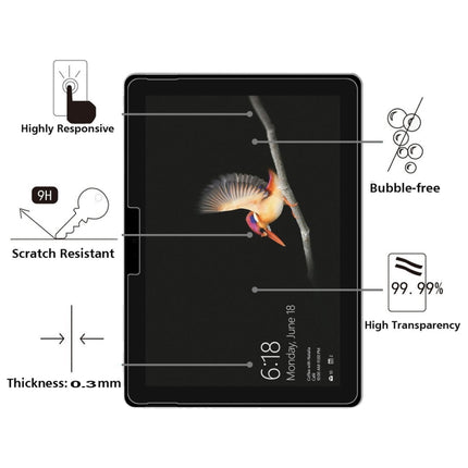 0.26mm 9H Surface Hardness Explosion-proof Tempered Glass Film for Microsoft Surface Go 10.0