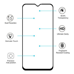 ENKAY Hat-prince Full Glue 0.26mm 9H 2.5D Tempered Glass Film for Galaxy M20, For Galaxy M20