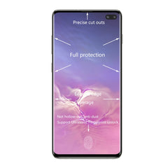 ENKAY Hat-Prince 0.26mm 9H 3D Curved Surface Full Screen Cover Hot Bending Tempered Color Film for Galaxy S10+