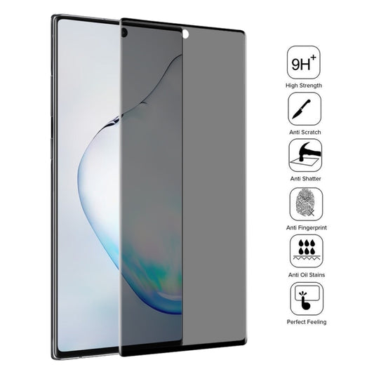 UV Full Cover Anti-spy Tempered Glass Film for Galaxy Note 10, For Galaxy Note 10 (1 PC)