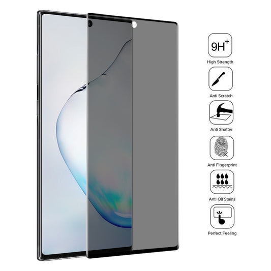 UV Full Cover Anti-spy Tempered Glass Film for Galaxy Note 10+, For Galaxy Note 10+ (1 PC)