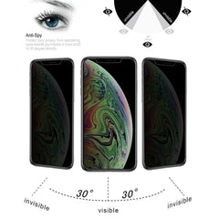 For iPhone XS Max 0.4mm 9H Surface Hardness 180 Degree Privacy Anti Glare Screen Protector, For iPhone XS Max (1 PC)