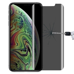 For iPhone XS Max 0.4mm 9H Surface Hardness 180 Degree Privacy Anti Glare Screen Protector, For iPhone XS Max (1 PC)