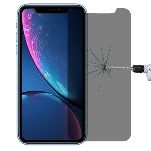 For iPhone XR 0.4mm 9H Surface Hardness 180 Degree Privacy Anti Glare Screen Protector, For iPhone XR (1 PC)